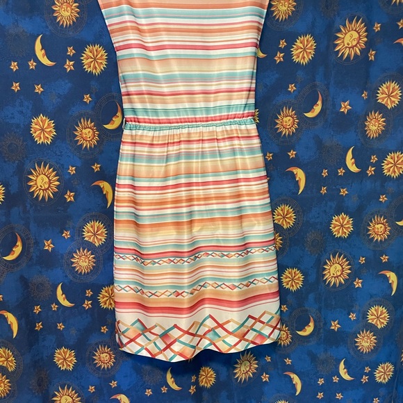 80s Stranger Things vintage striped summer dress - Picture 4 of 8